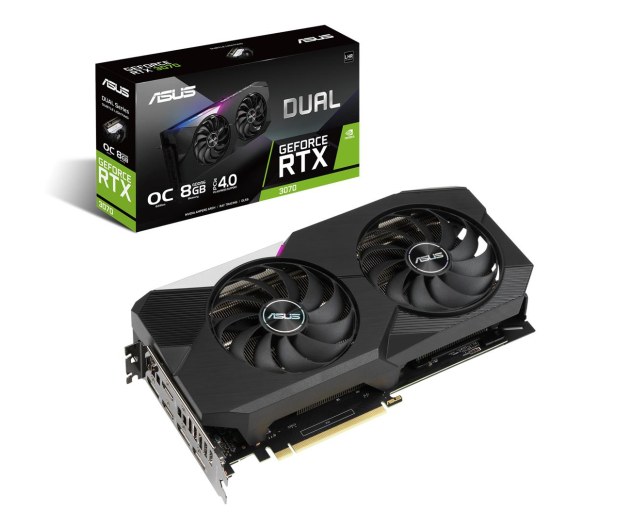 ASUS GeForce RTX 3070 DUAL OC V2 LHR 8GB GDDR6 - 673213 - zdjęcie